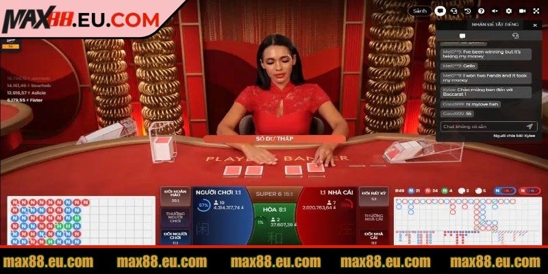 Cách đặt cược trong game bài baccarat 