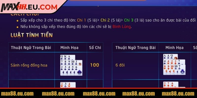 Nhận kết quả mậu binh MAX88 khi so bài xong