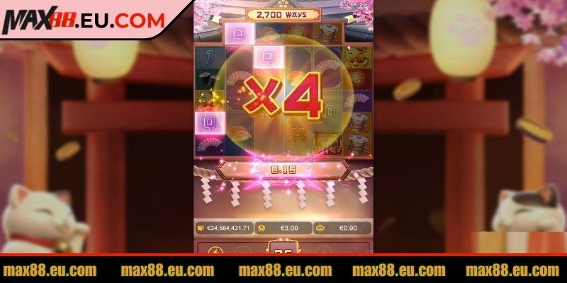 Mèo Chiêu Tài MAX88 Trải Nghiệm Tựa Game Slot Cuốn Hút 3 Hướng dẫn đặt mức cược trong mèo chiêu tài