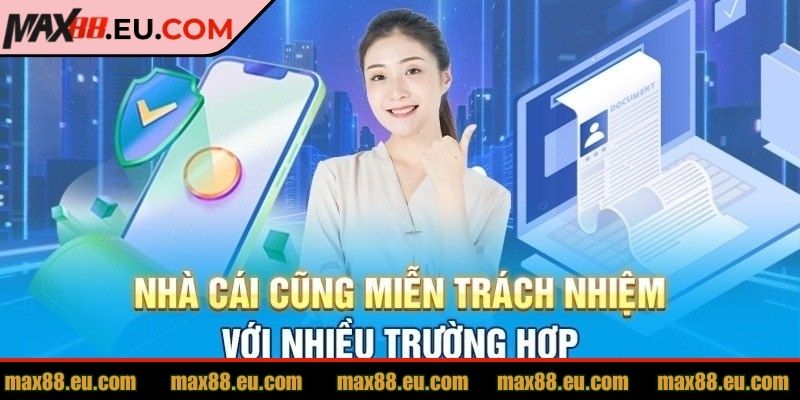 Miễn trừ trách nhiệm MAX88 với website giả mạo