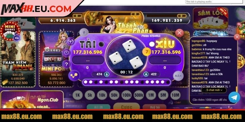 Khám phá cách chơi tài xỉu MAX88 cho người mới